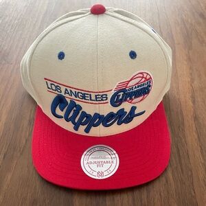 LA Clippers flat brim snapback hat